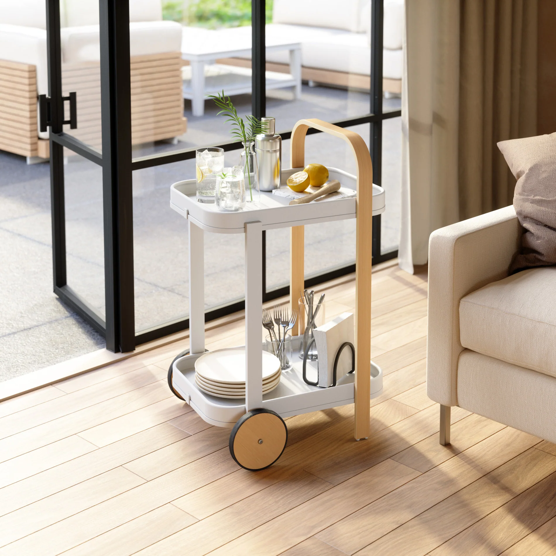 Bellwood Bar & Storage Cart - Image 15