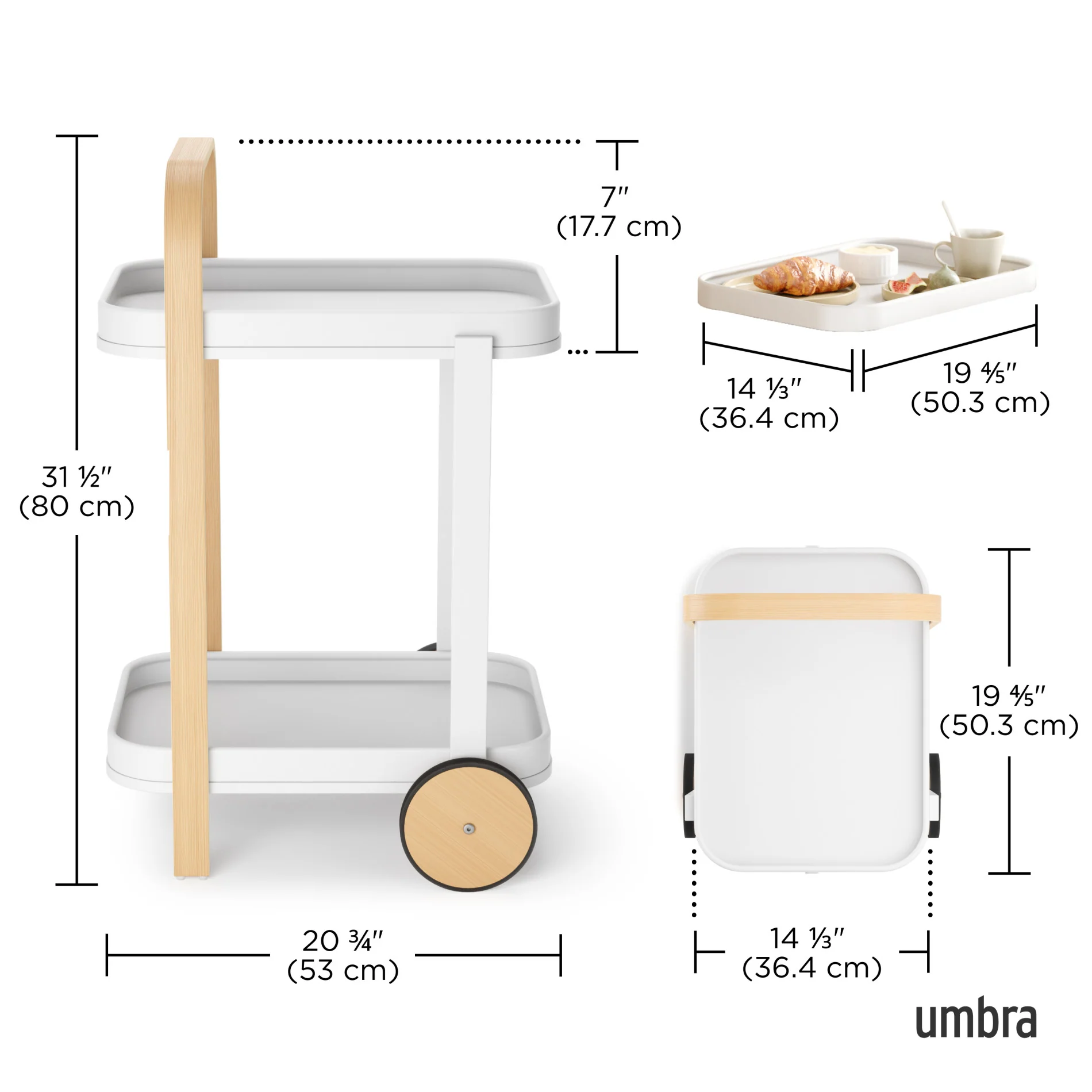 Bellwood Bar & Storage Cart - Image 19