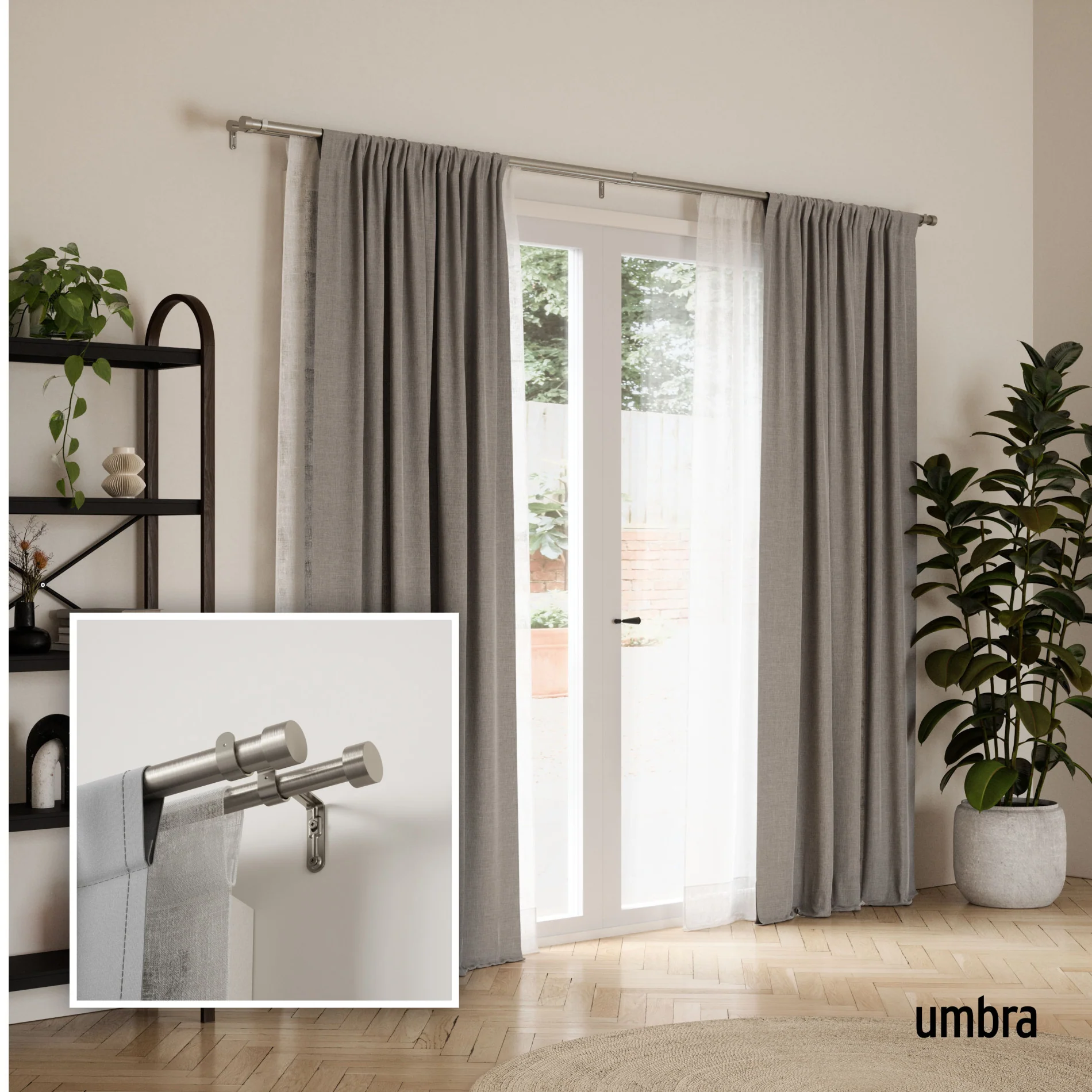 Cappa Double Curtain Rod - Image 36