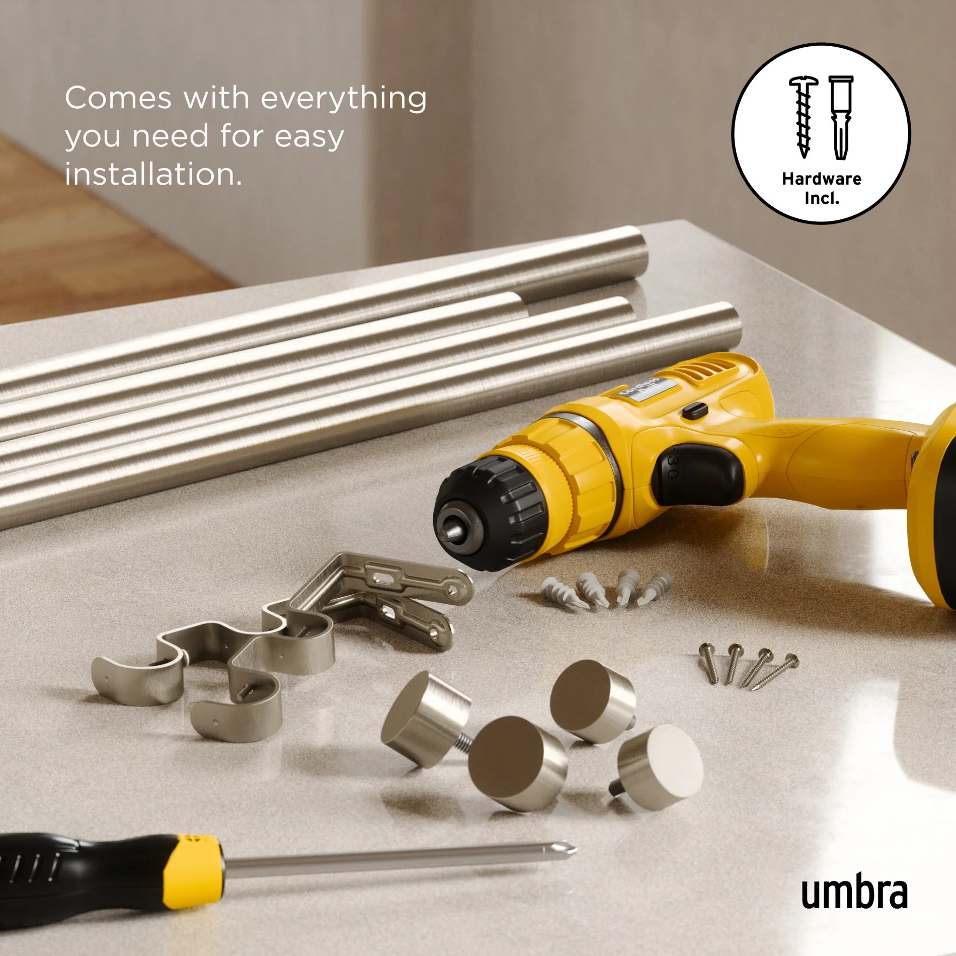 Cappa Double Curtain Rod - Image 41