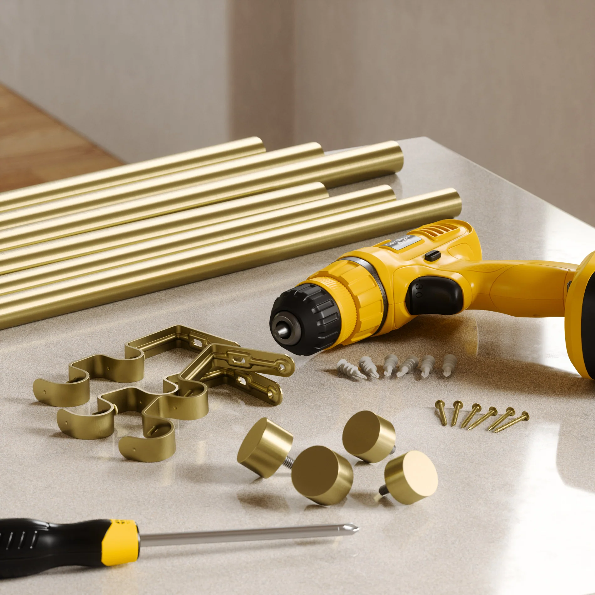 Cappa Double Curtain Rod - Image 65