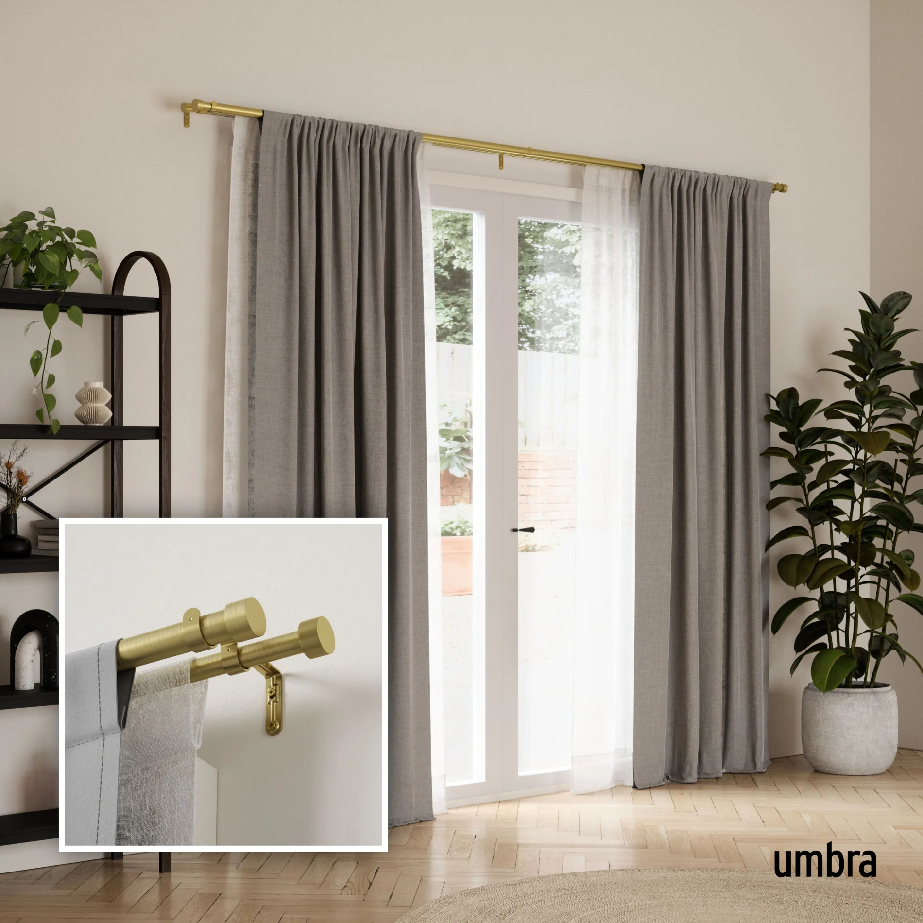 Cappa Double Curtain Rod - Image 74