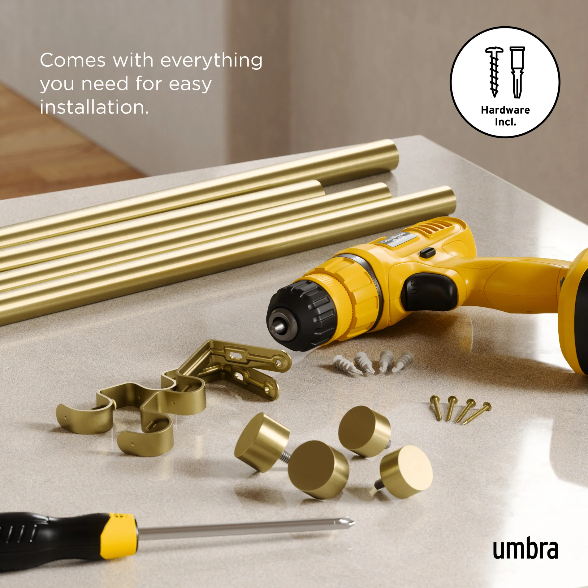 Cappa Double Curtain Rod - Image 76