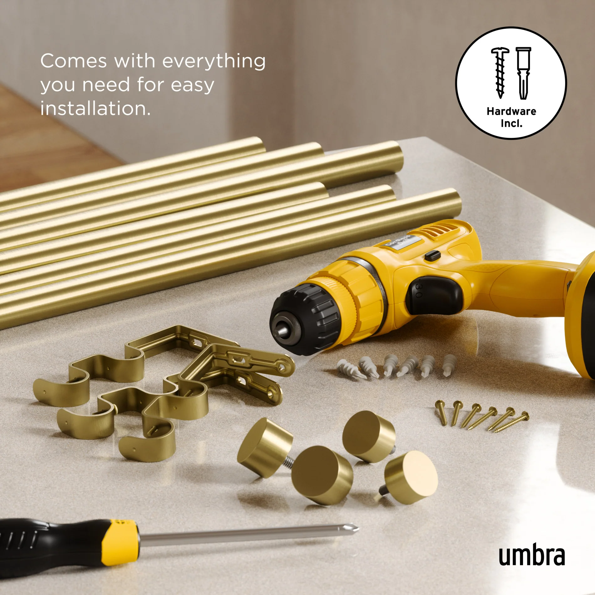 Cappa Double Curtain Rod - Image 87
