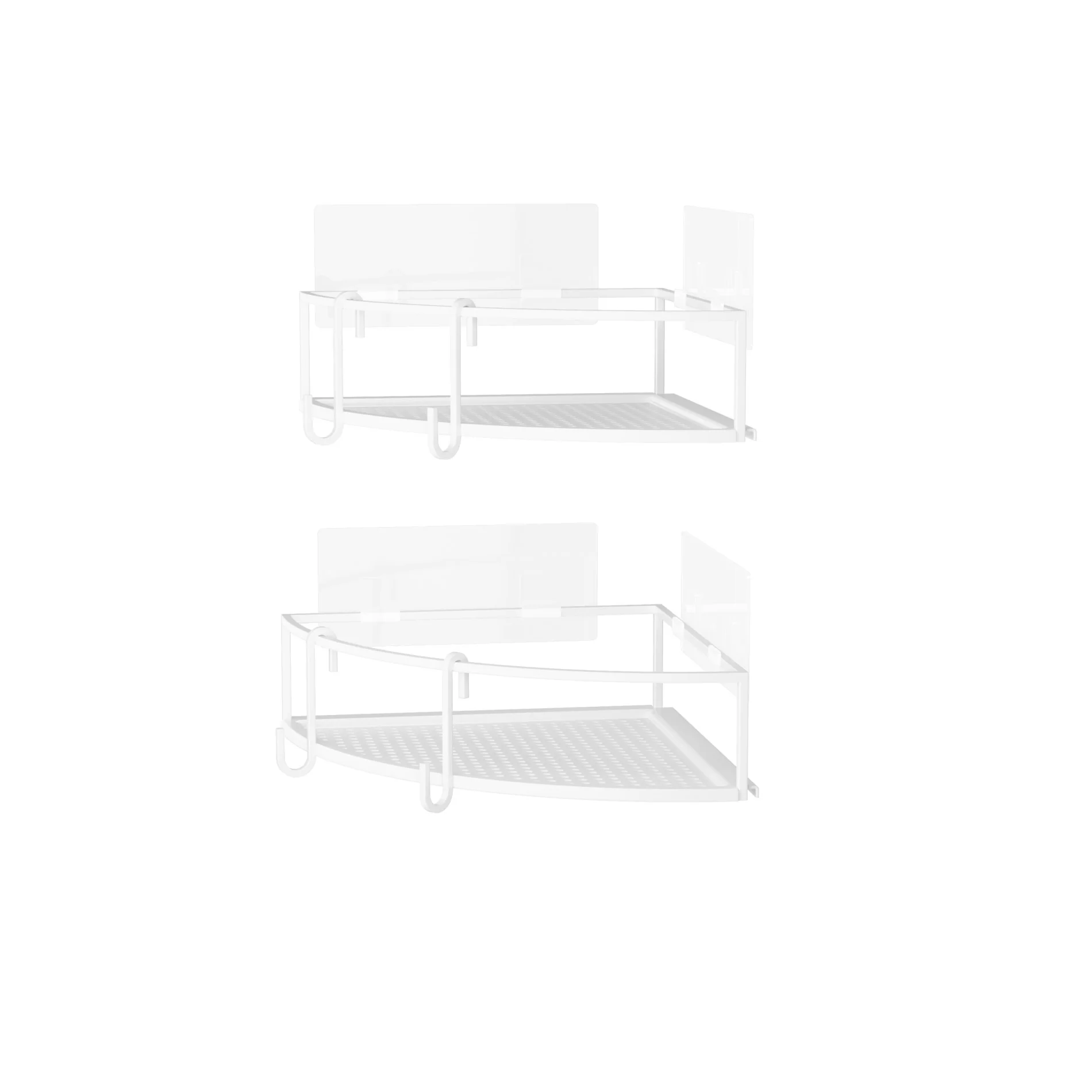 Cubiko Adhesive Corner Bins, Set of 2 - Image 5