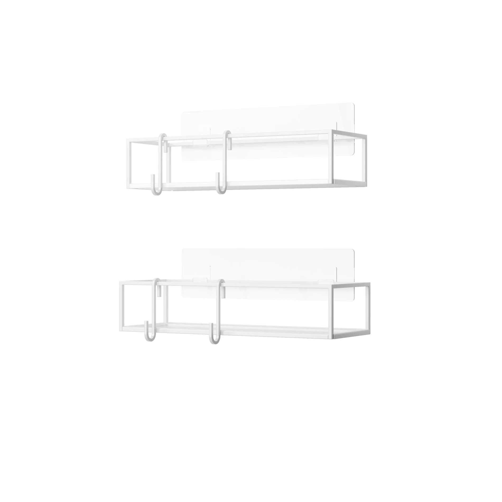 Cubiko Adhesive Shower Bins, Set of 2 - Image 10