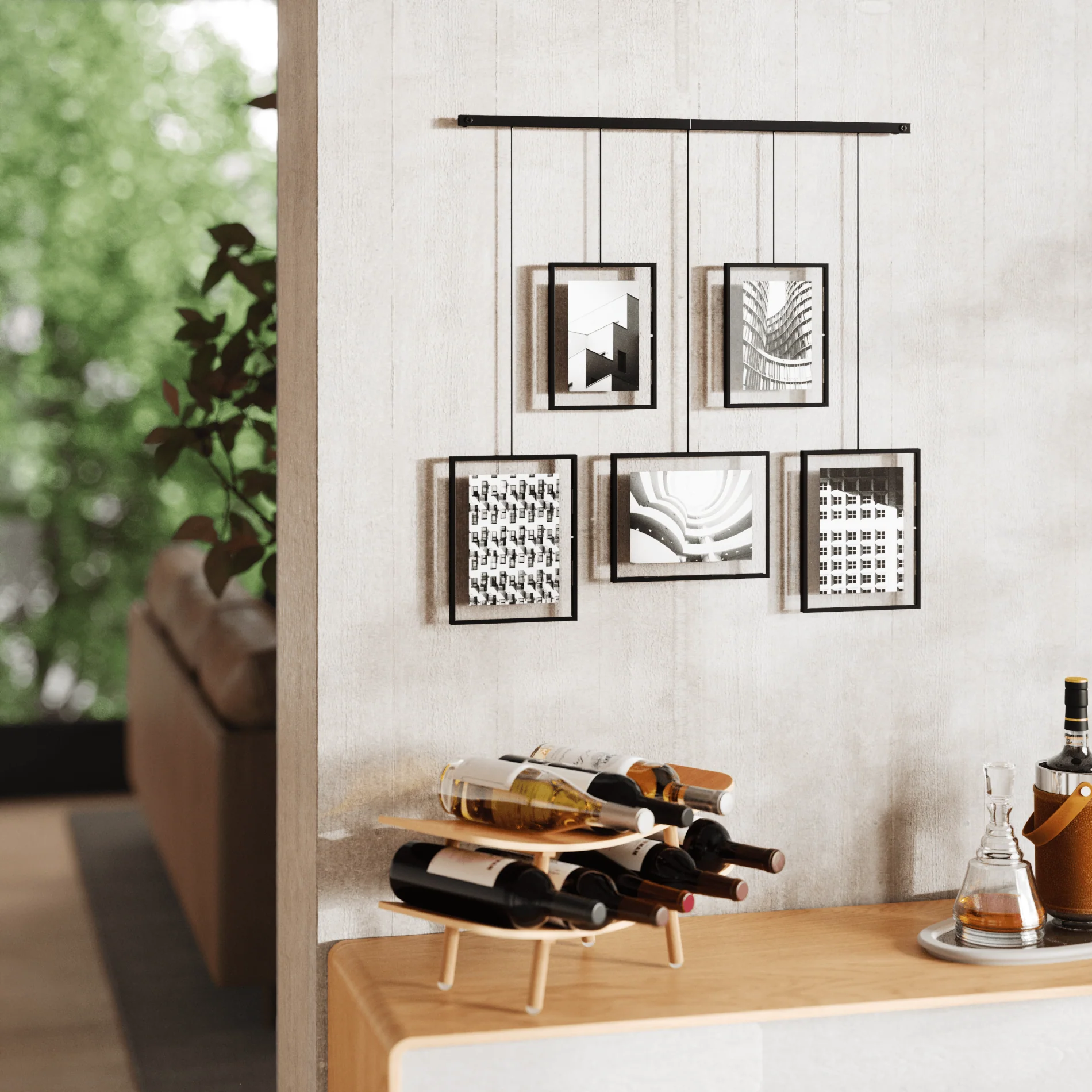 Exhibit Wall Picture Frames, Set of 5 - Image 3