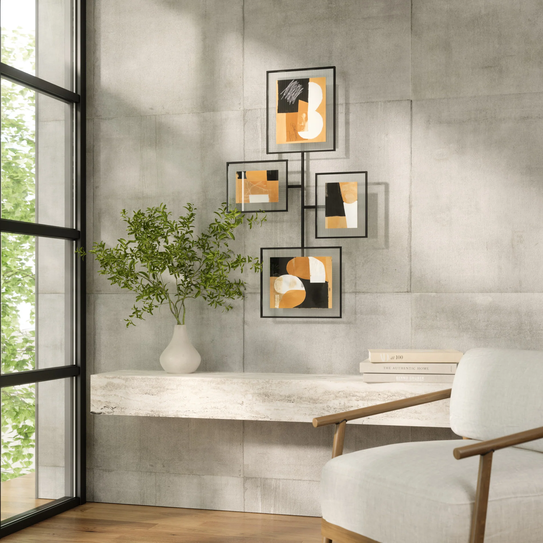 Flute Wall Picture Frames, Set of 4 - Image 2