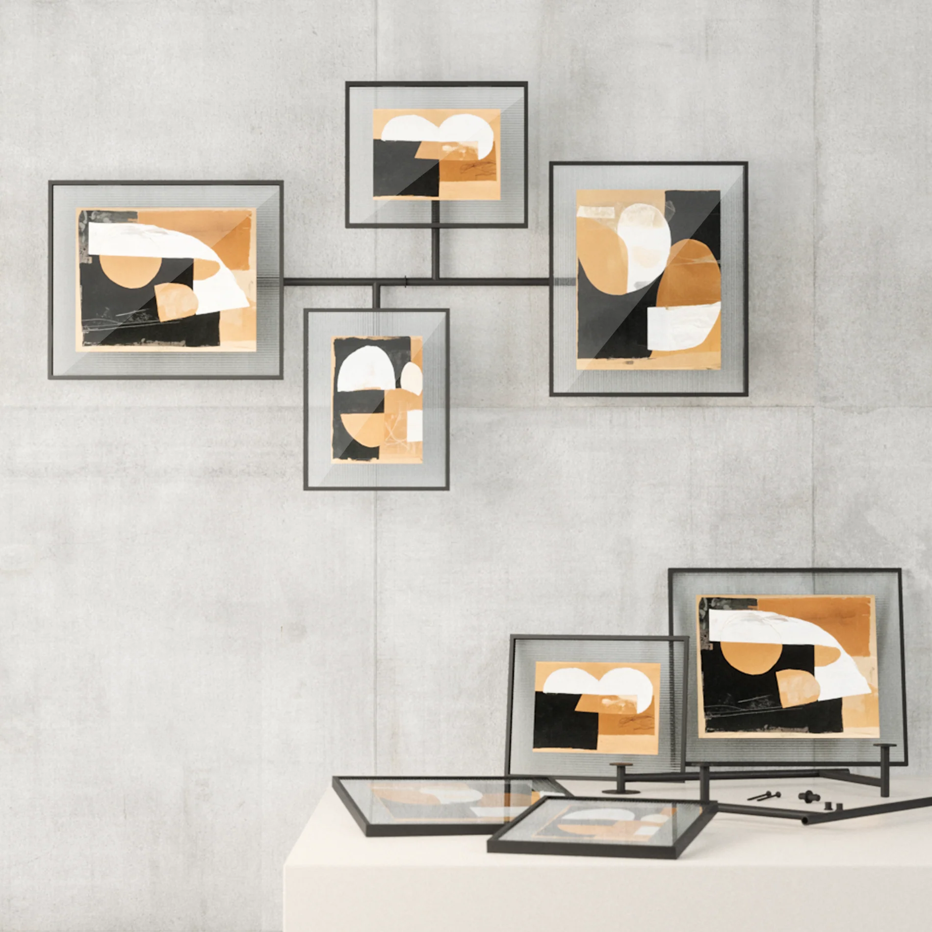 Flute Wall Picture Frames, Set of 4 - Image 3