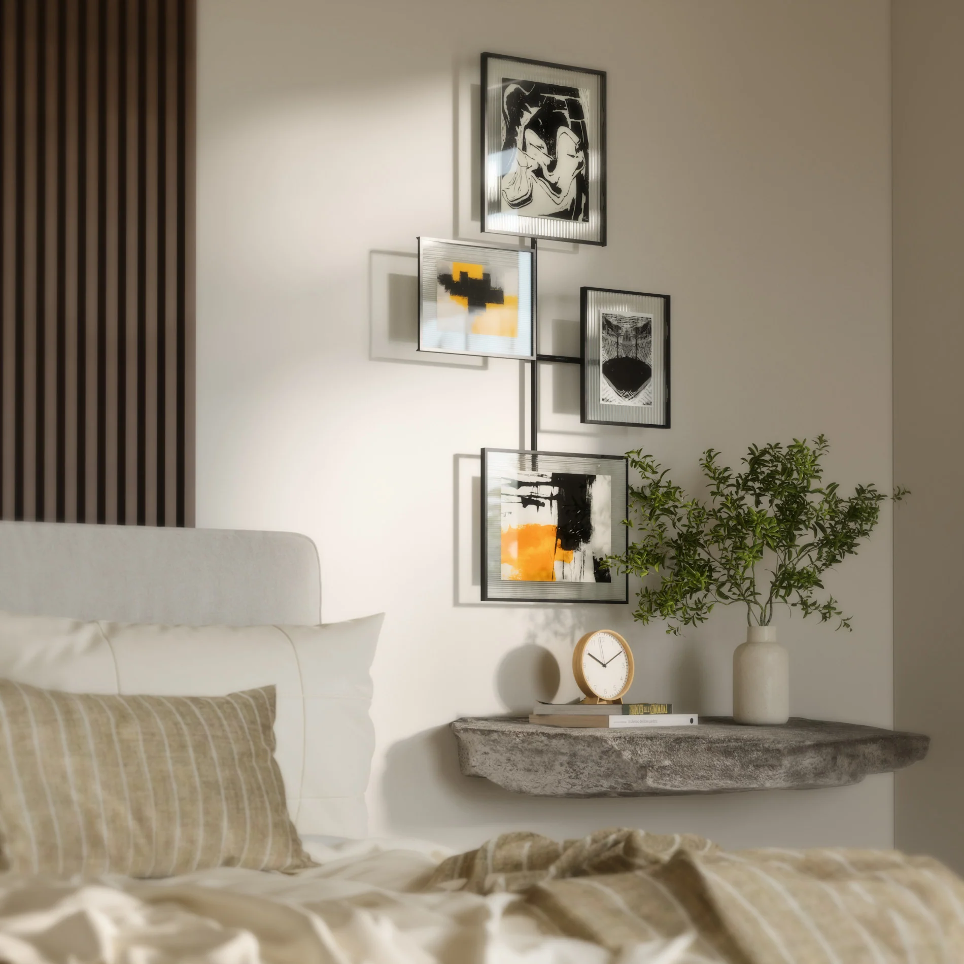 Flute Wall Picture Frames, Set of 4 - Image 4
