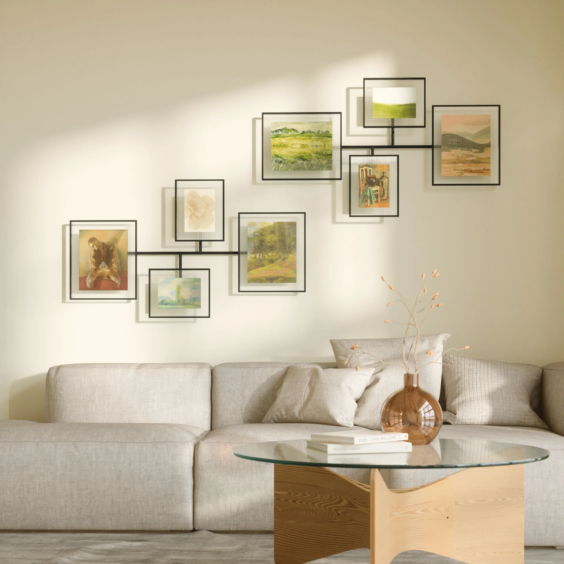Flute Wall Picture Frames, Set of 4 - Image 5