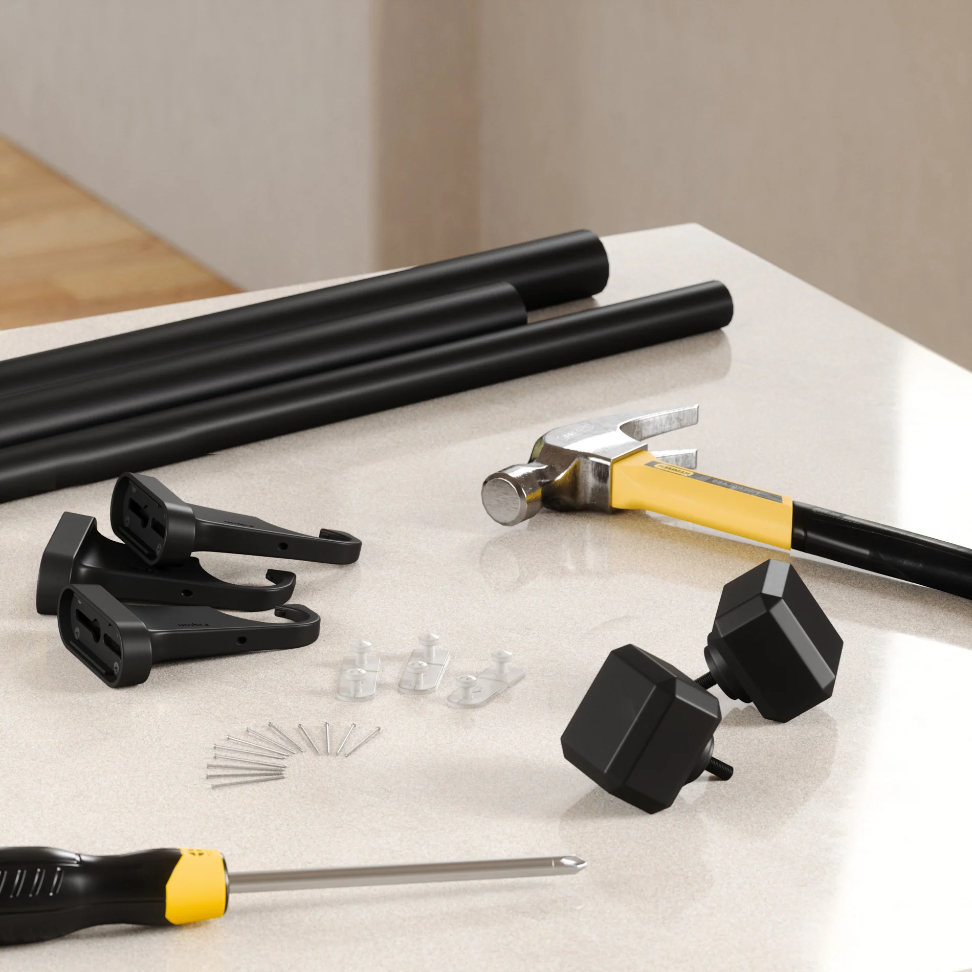 Geo Pinpoint Curtain Rod - Image 14