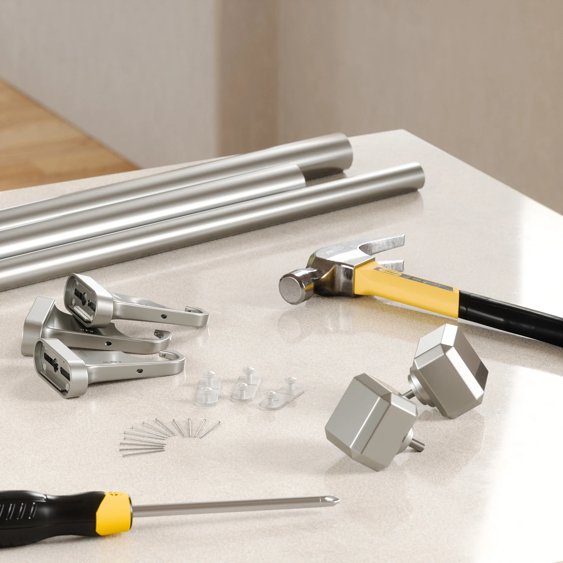 Geo Pinpoint Curtain Rod - Image 7