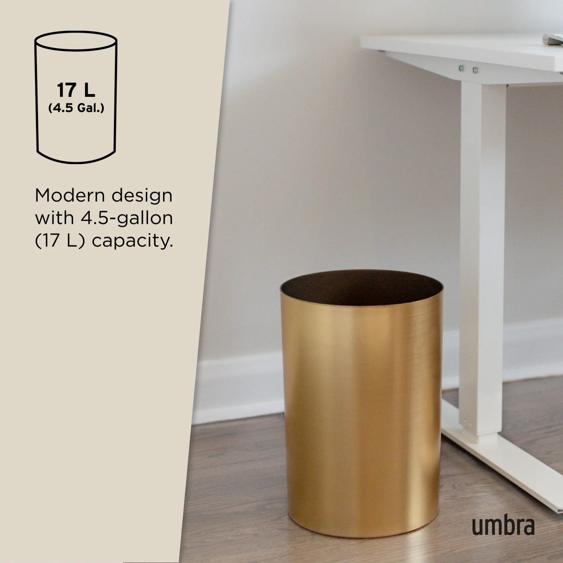 Metalla Trash Can - Image 4
