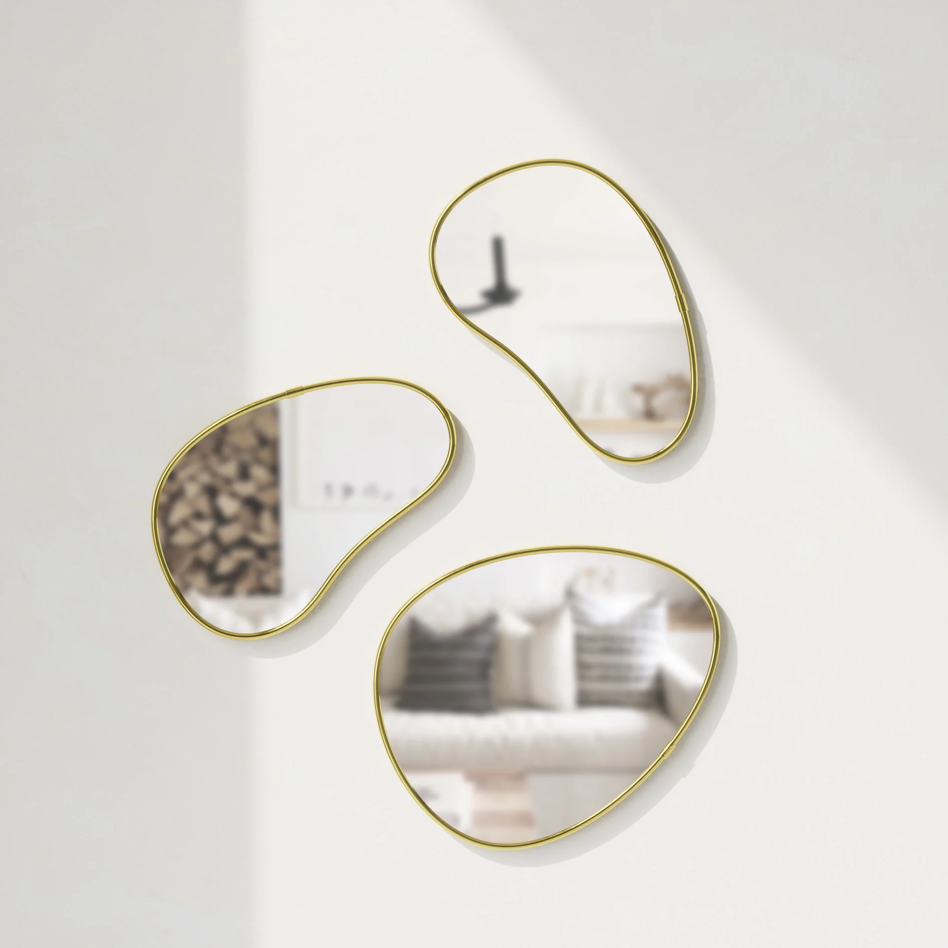 Hubba Pebble Wall Mirrors, Set of 3 - Image 12