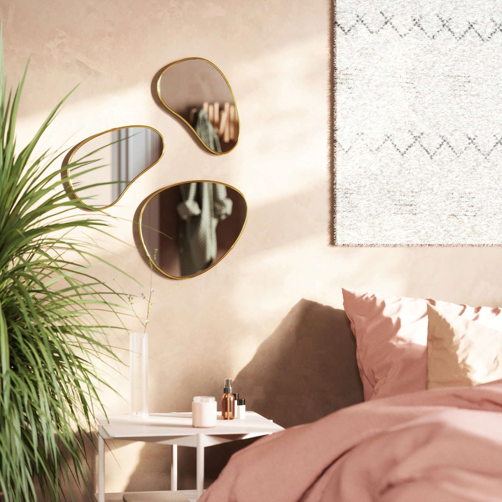 Hubba Pebble Wall Mirrors, Set of 3 - Image 18