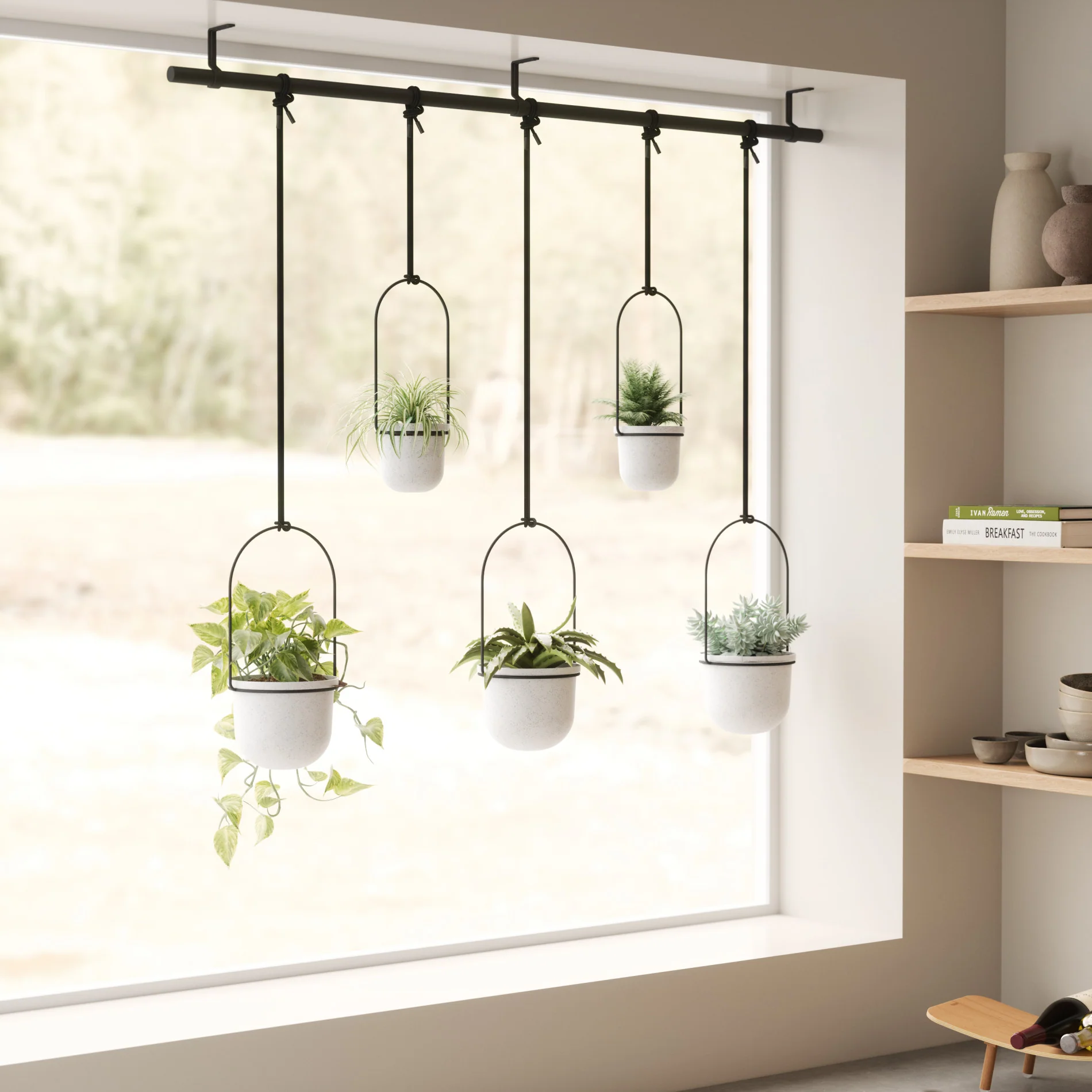 Triflora Hanging Planters, Set of 5 - Image 10
