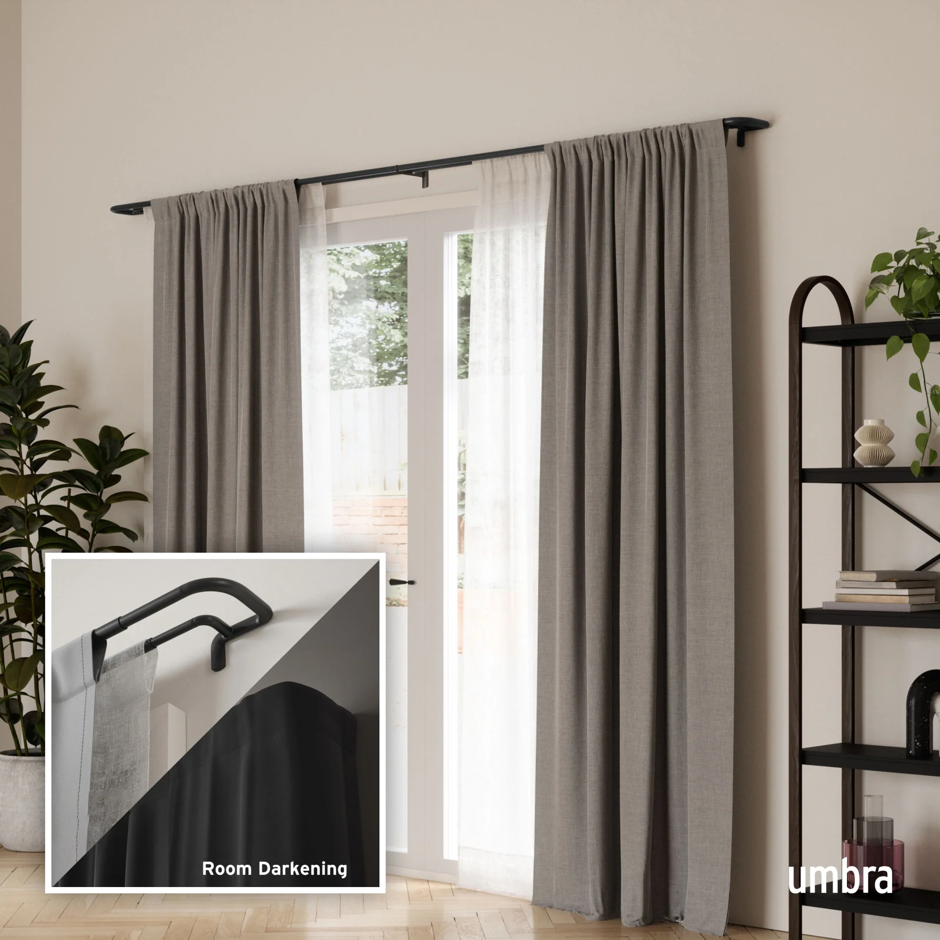 Twilight Double Blackout Curtain Rod - Image 16
