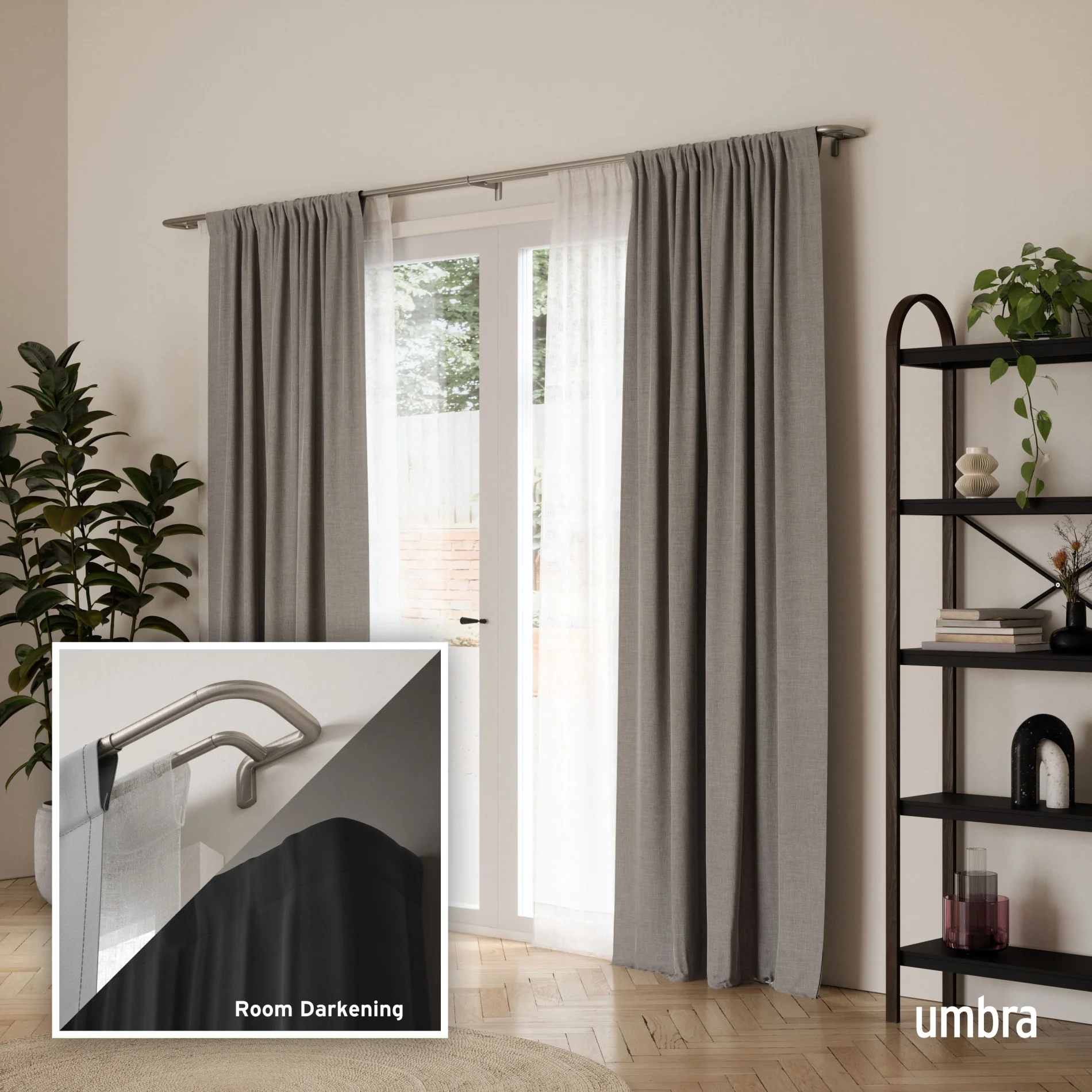 Twilight Double Blackout Curtain Rod - Image 21